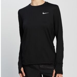 Nike Women's Black Long Sleeve Running Shirt Size 1X